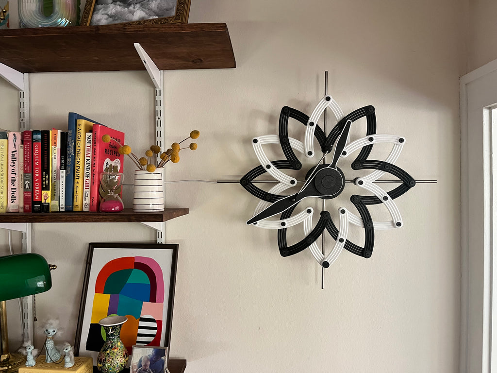 Bloom Clock (black and white base model)