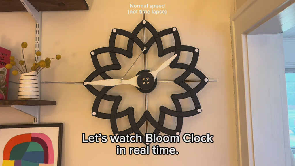 Bloom Clock (black)
